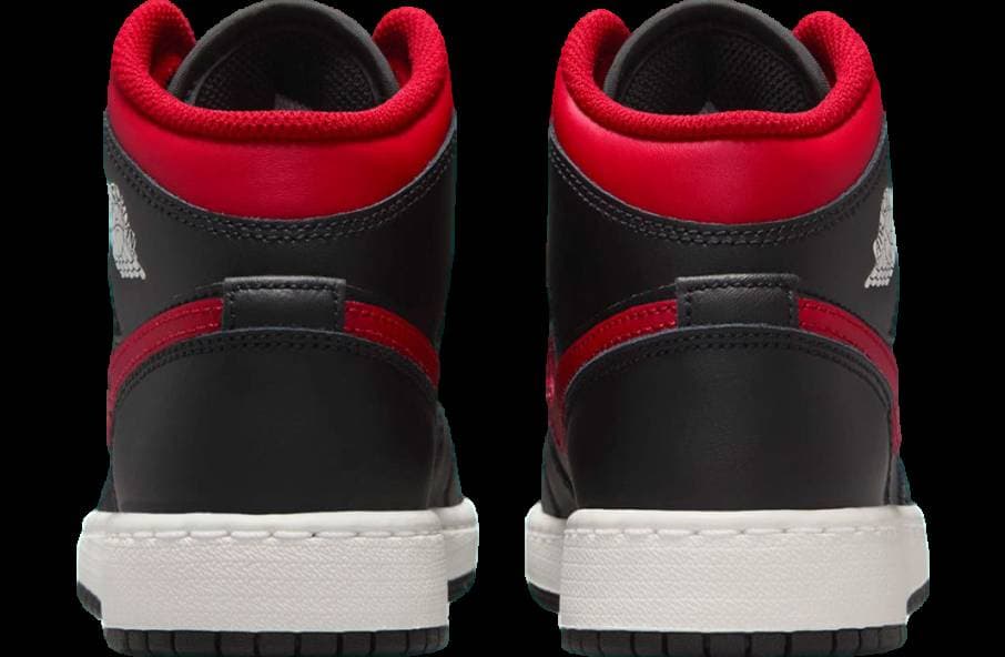 Air Jordan 1 Mid Bred Black / Red release photo 4