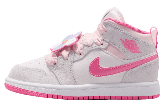 Air Jordan 1 Mid GS Vast Grey / Sail Jordan release photo
