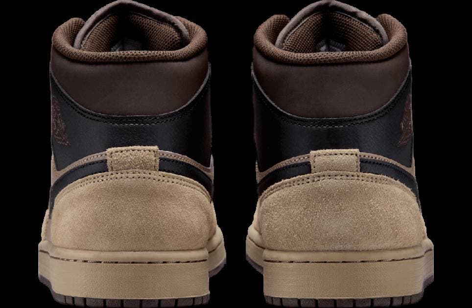 Air Jordan 1 Mid Khaki / Baroque Brown release photo 5