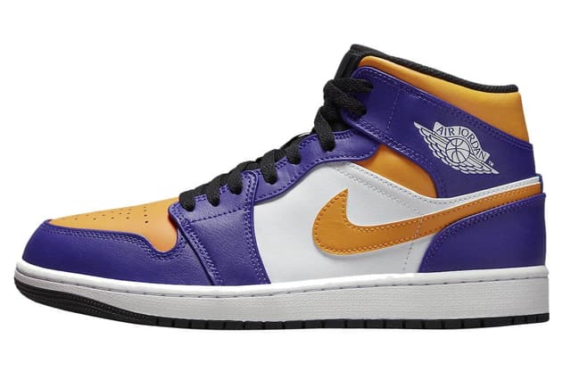 Air Jordan 1 Mid Lakers Jordan release photo