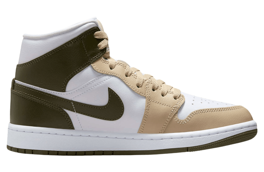 Air Jordan 1 Mid Tan / Olive release photo 3