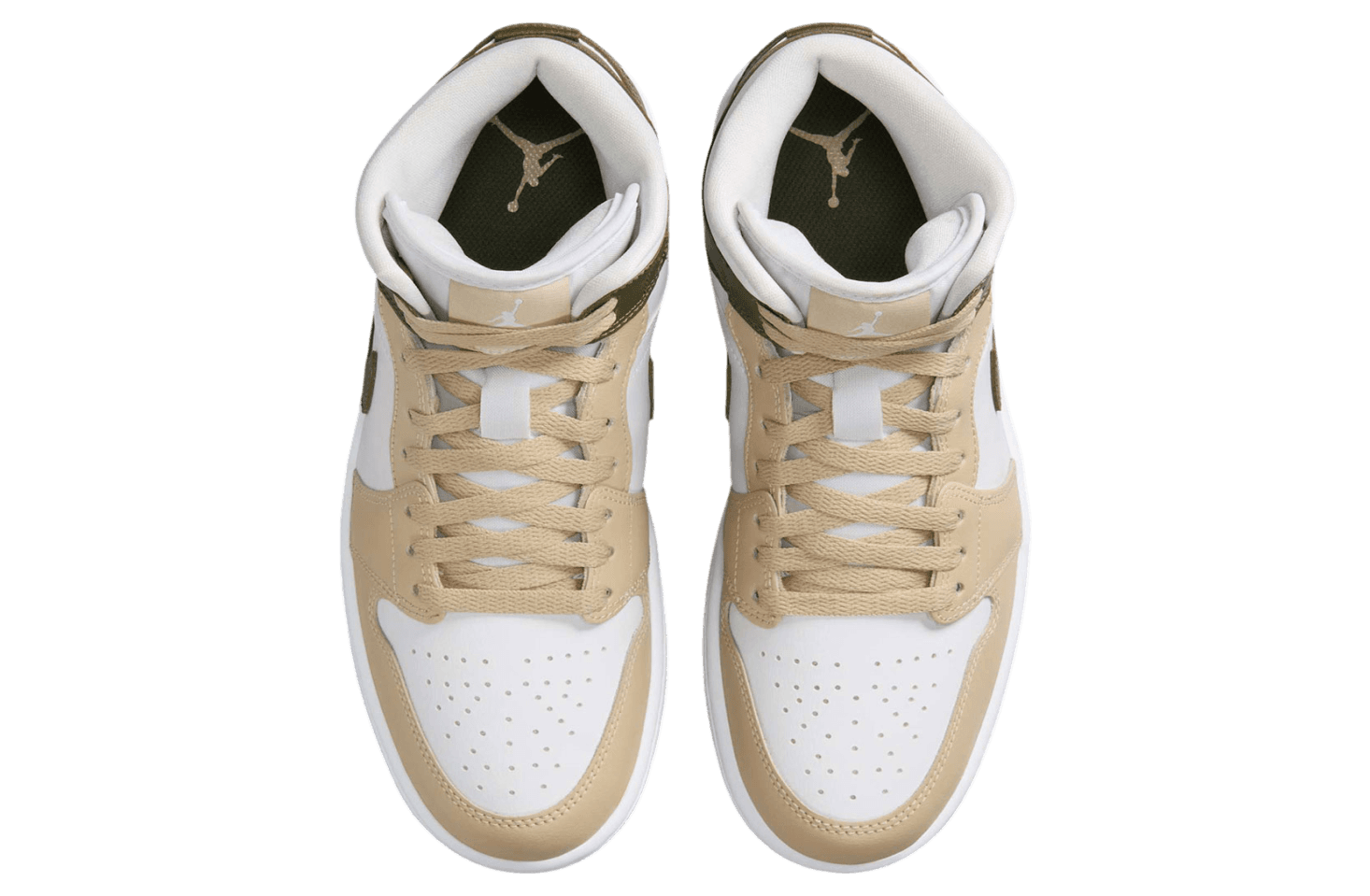 Air Jordan 1 Mid Tan / Olive release photo 4