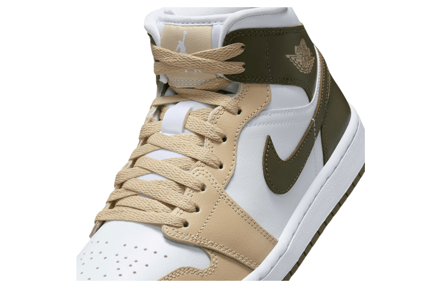 Air Jordan 1 Mid Tan / Olive release photo 8