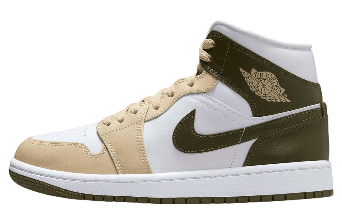 Air Jordan 1 Mid Tan / Olive release photo 1