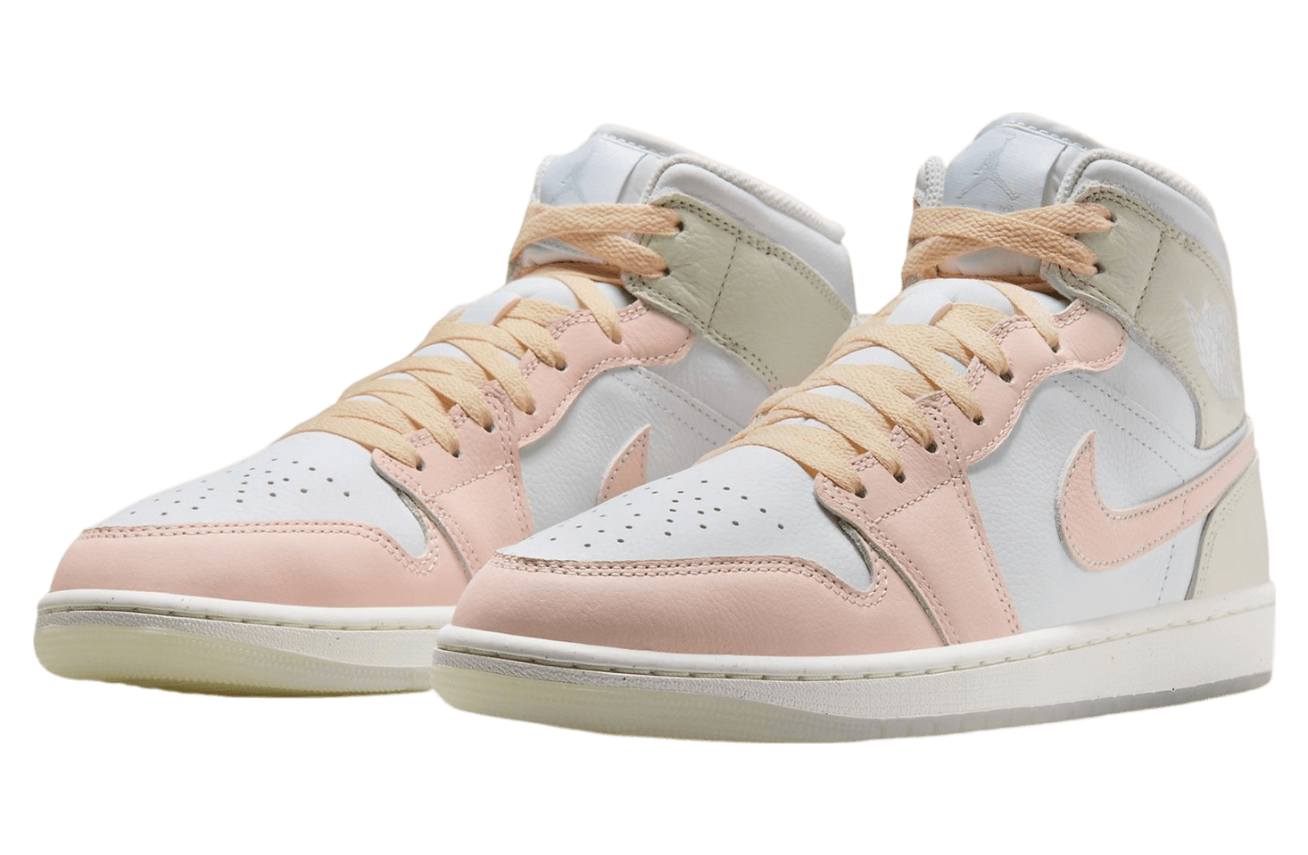 Air Jordan 1 Mid White / Peach release photo 2