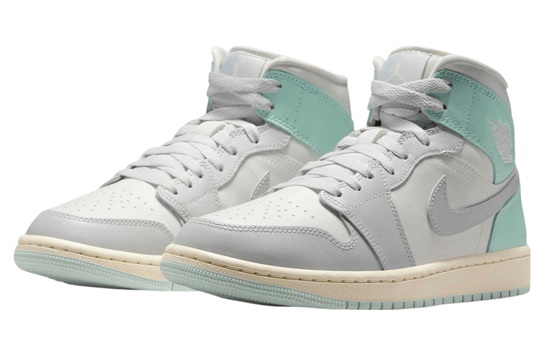 Air Jordan 1 Mid WMNS Football Grey / Igloo release photo 2