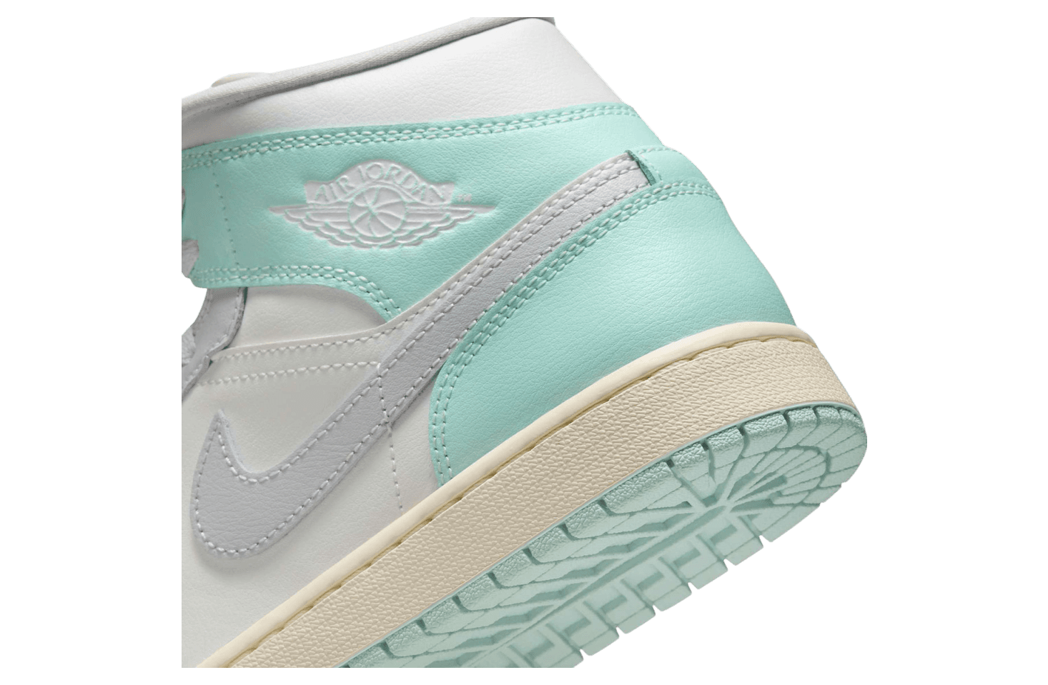 Air Jordan 1 Mid WMNS Football Grey / Igloo release photo 8