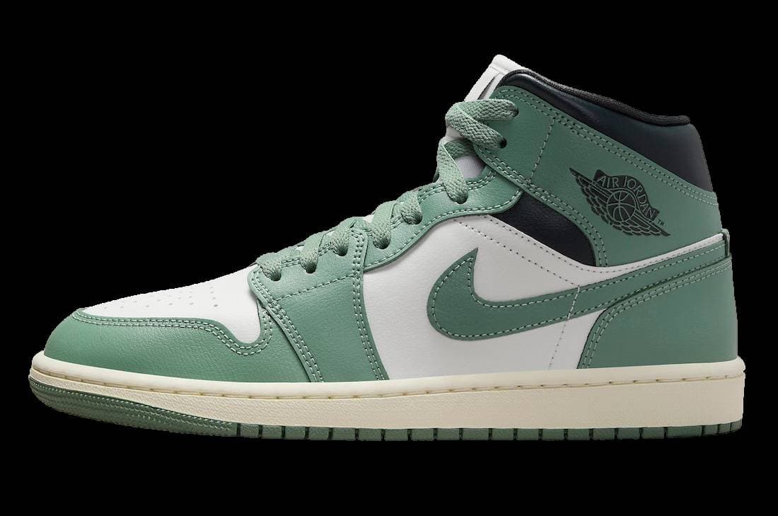 Air Jordan 1 Mid WMNS Jade Smoke Jordan release photo