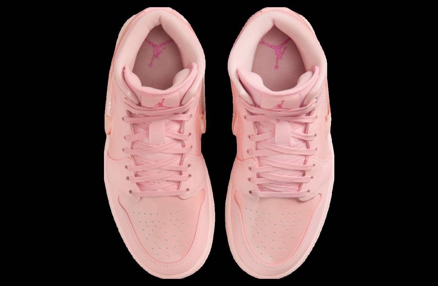 Air Jordan 1 Mid WMNS Pink Patent release photo 4