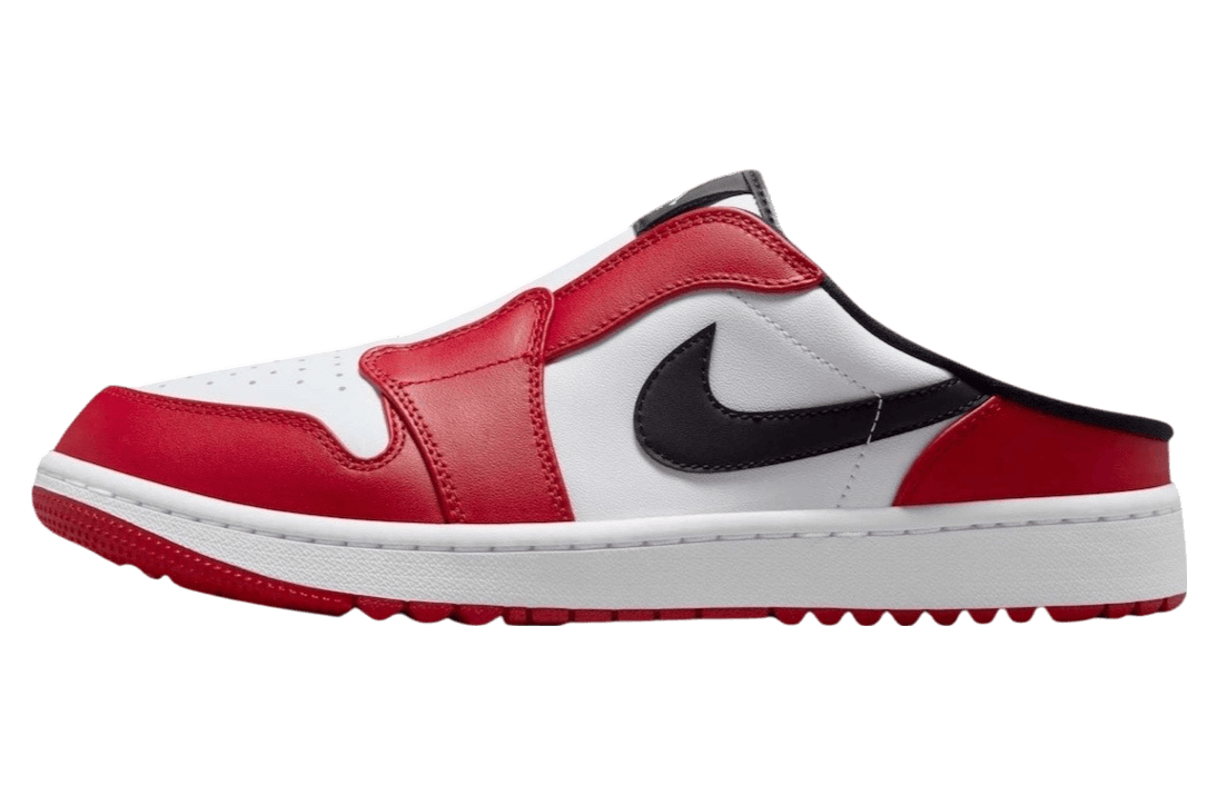 Air Jordan 1 Mule Golf Chicago White / Varsity Red release photo 1
