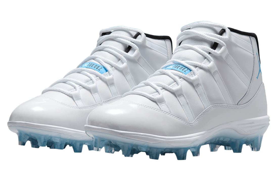 Air Jordan 11 Cleats White / Legend Blue release photo 2