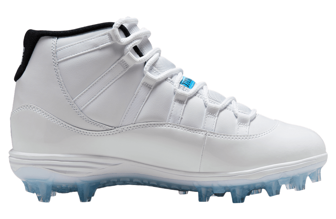 Air Jordan 11 Cleats White / Legend Blue release photo 3