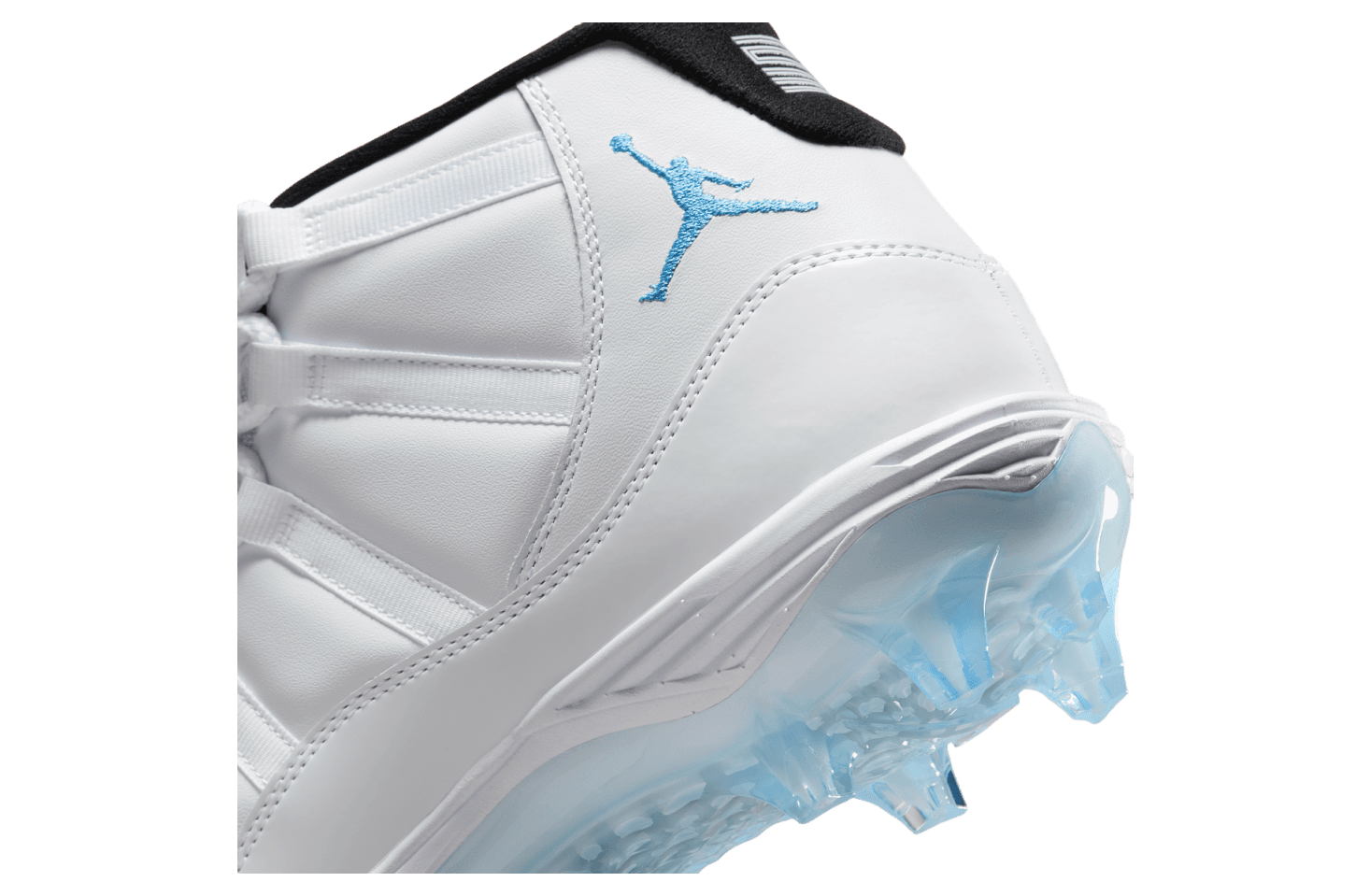Air Jordan 11 Cleats White / Legend Blue release photo 8