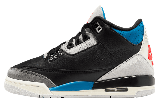 Air Jordan 3 GS Black / Neutral Grey Jordan release photo