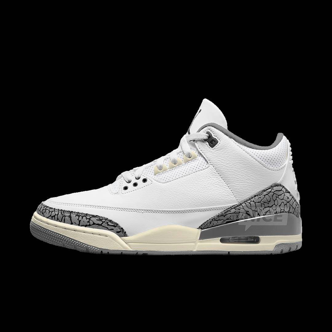 Air Jordan 3 Sail / Cement Grey release photo 1