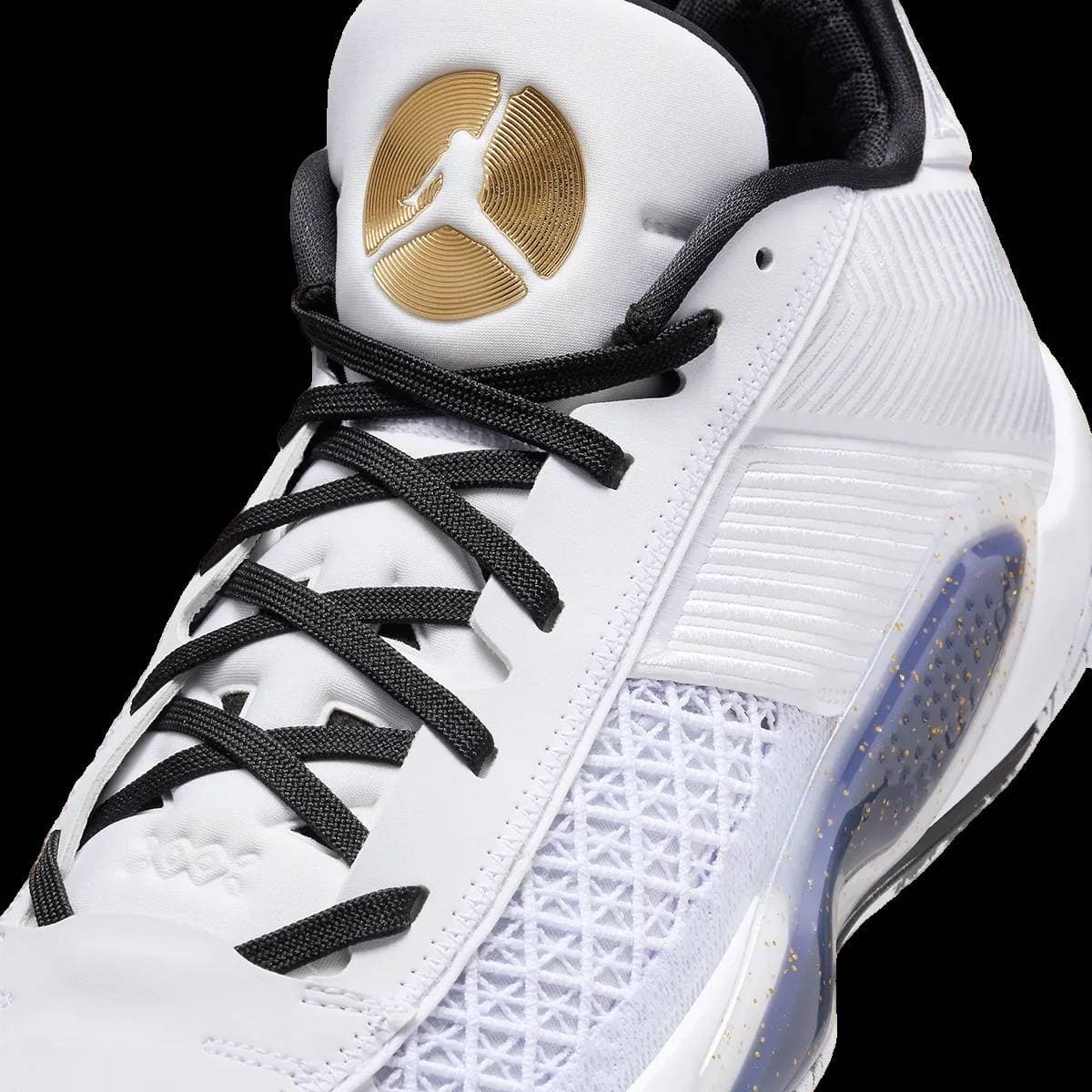 Air Jordan 38 Low White Metallic Gold release photo 8