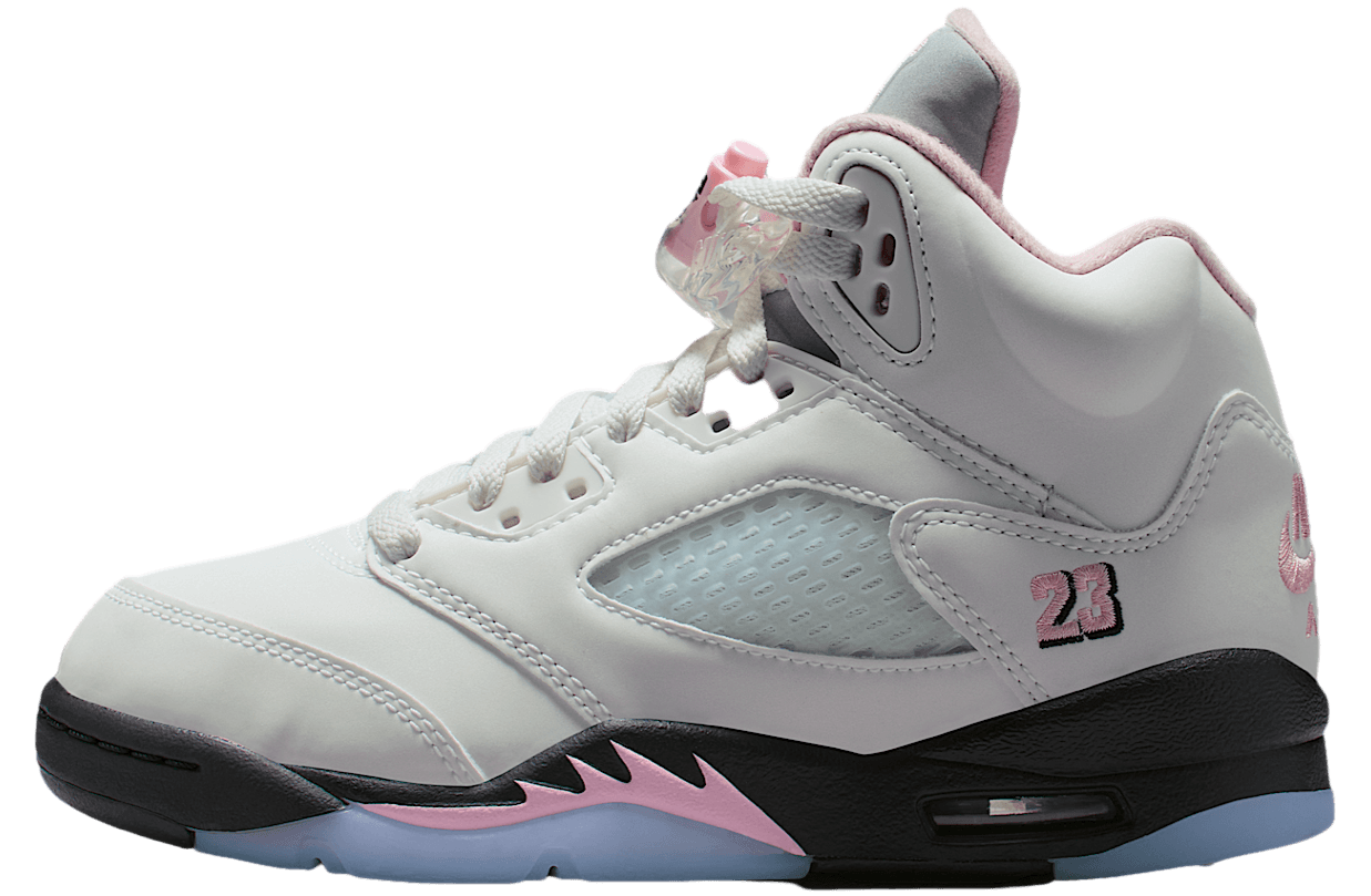 Air Jordan 5 GS White / Black / Medium Soft Pink Jordan release photo