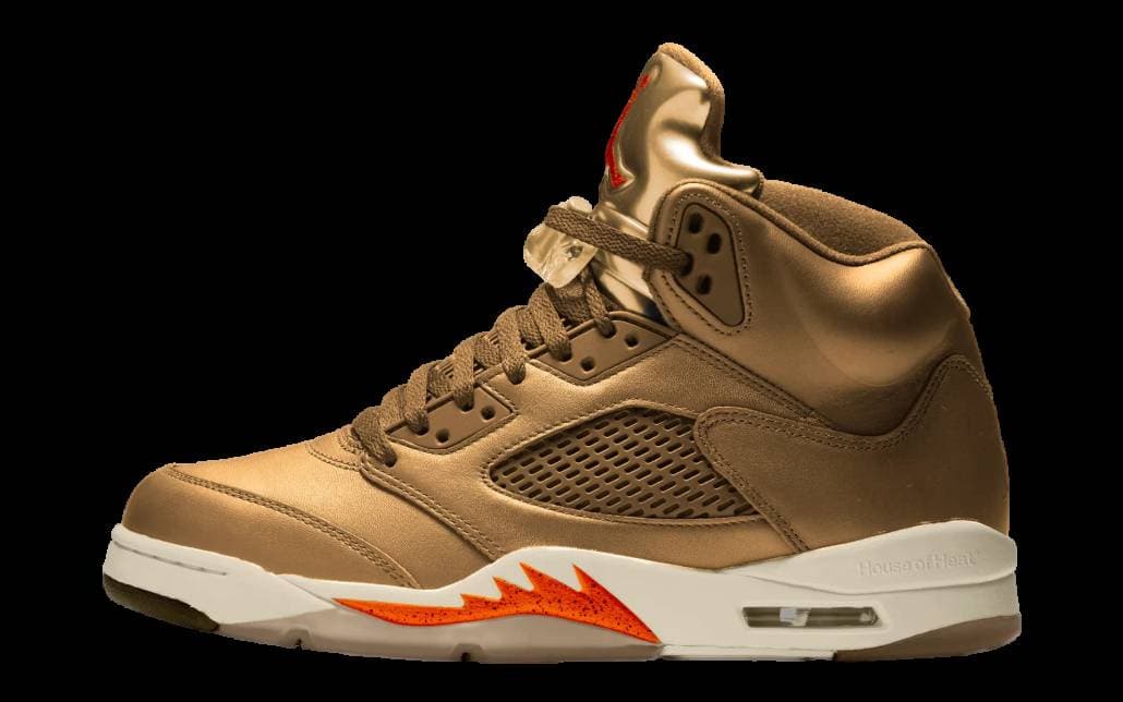 Air Jordan 5 WMNS Metallic Gold release photo 1