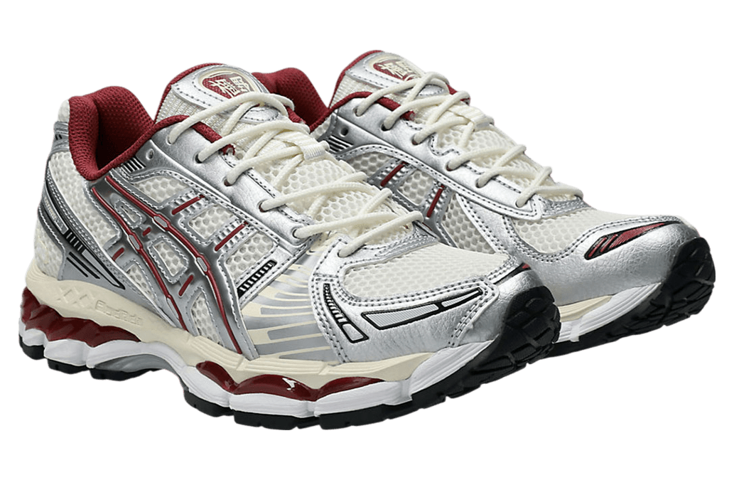 Asics Gel-Kayano 12.1 Silver / Red release photo 2