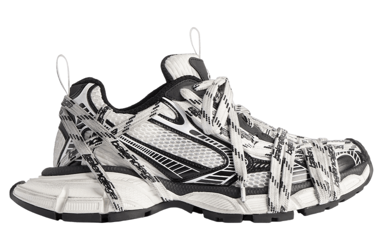 Balenciaga 3xl Extreme Laces Logo White / Black release photo