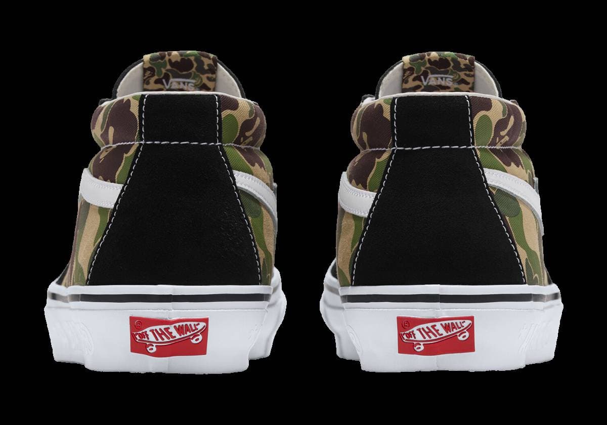 Bape x Vans Sk8-Mid release photo 3