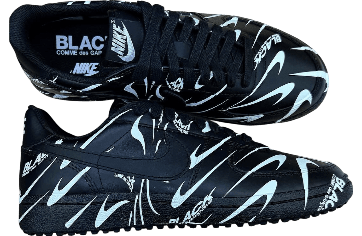 CDG Black x Nike Field General 82 Black / White release photo 2