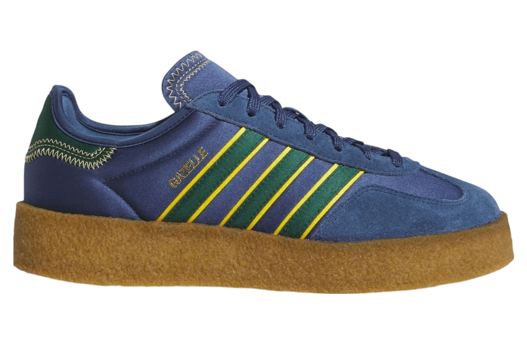 Clot x Adidas Gazelle Silk Night Marine / Collegiate Green release photo 1