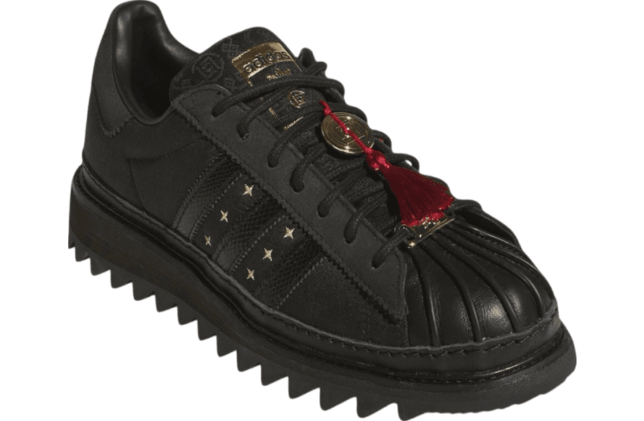 Clot x Adidas Superstar Chinese New Year Core Black / Carbon Black release photo 3