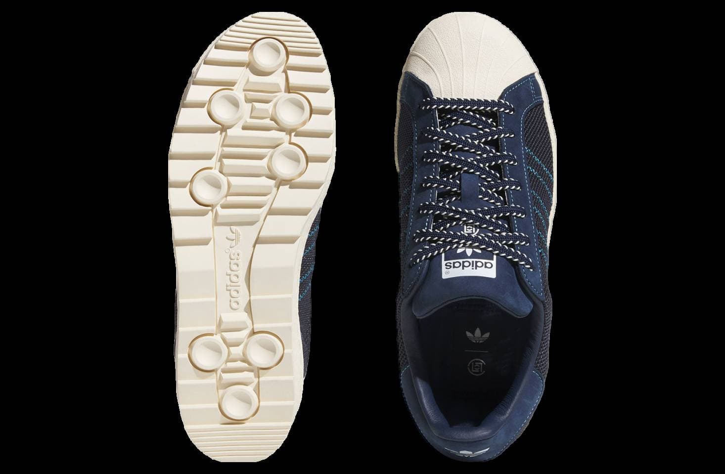 Clot x Adidas Superstar Night Indigo / Cream release photo 5