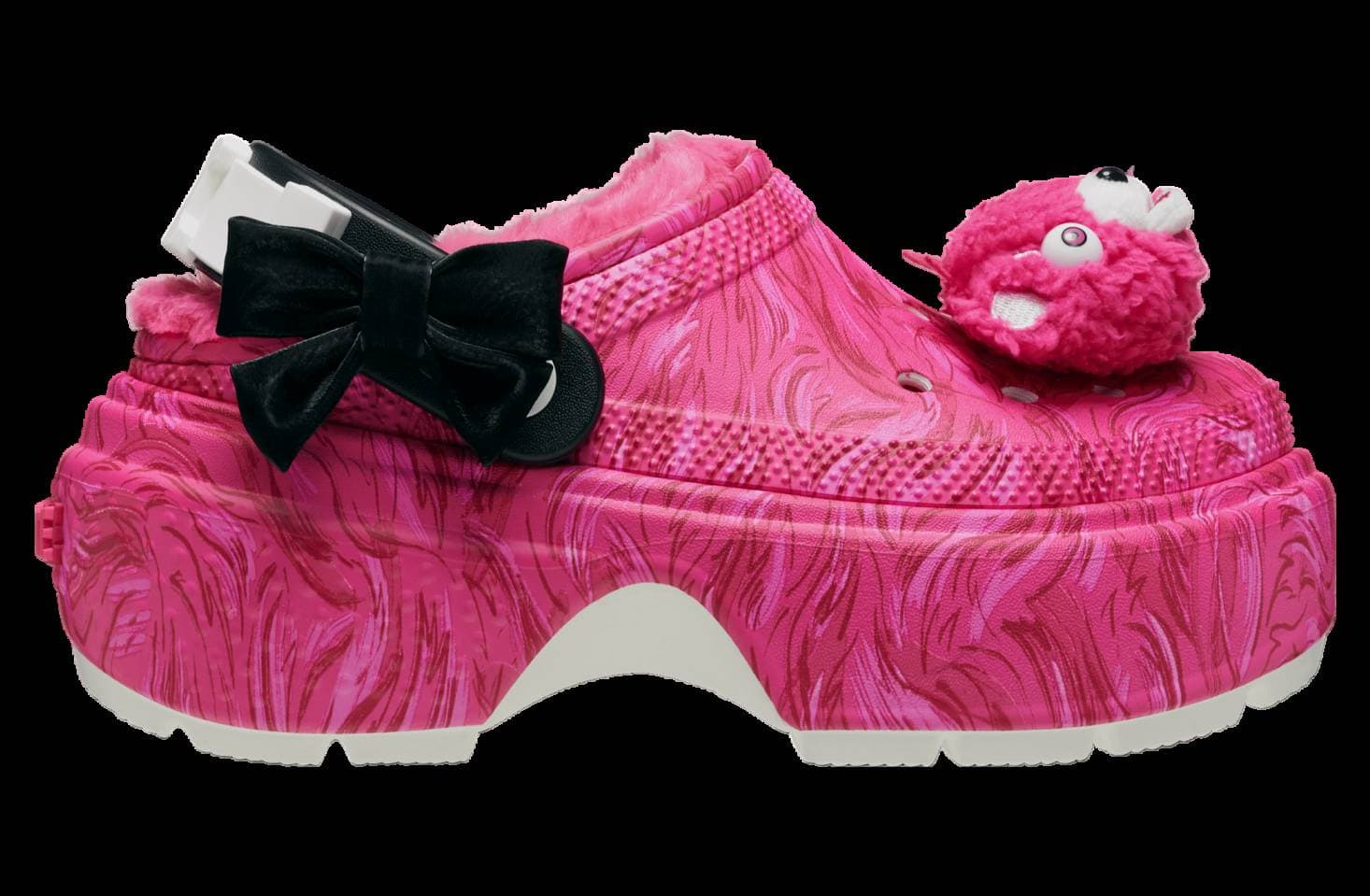 Fortnite X Crocs Stomp Lined Clog Cuddle Team Leader Pink Multi release photo