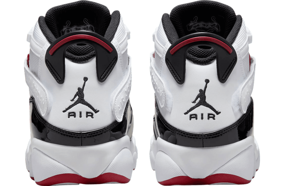 Jordan 6 Rings White / Black / Varisty Red release photo 6