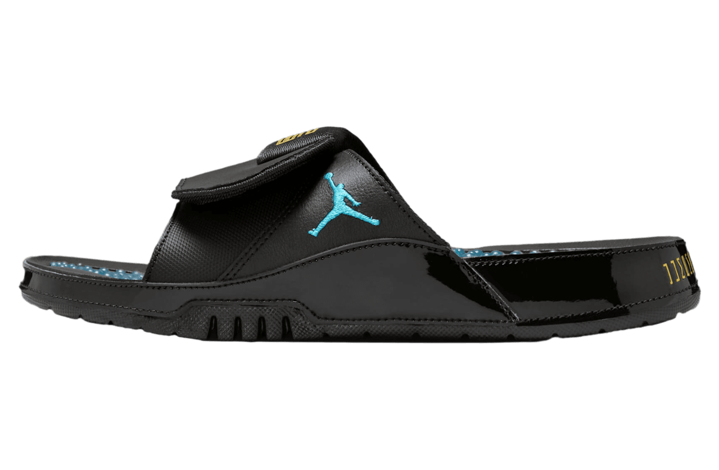 Jordan Hydro Slide Black / Varsity Maize release photo 1