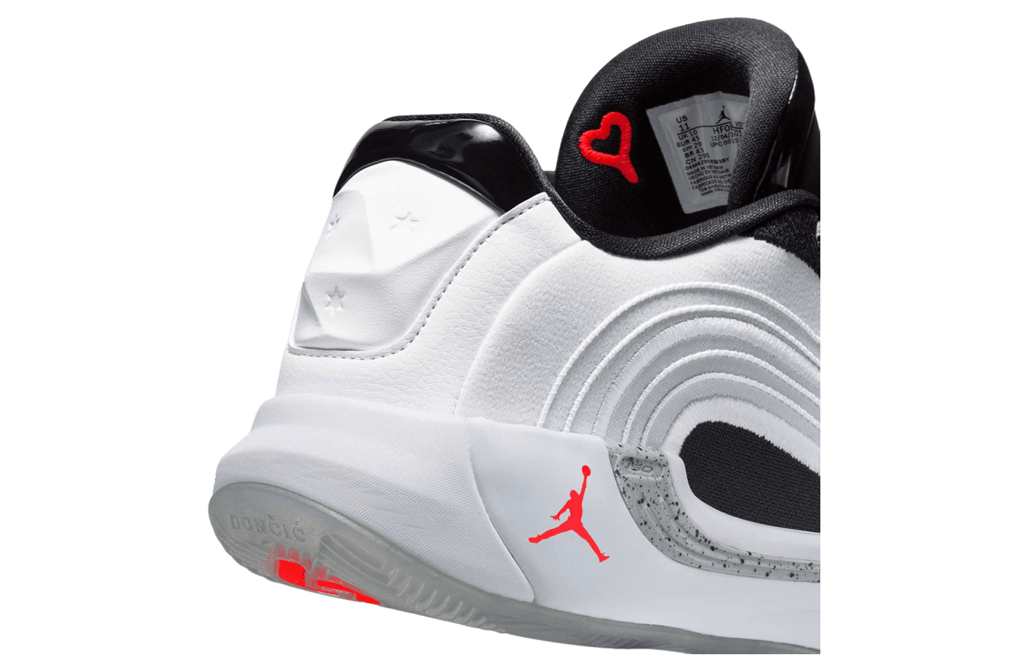 Jordan Luka 4 Black / Summit White / Bright Crimson release photo 3