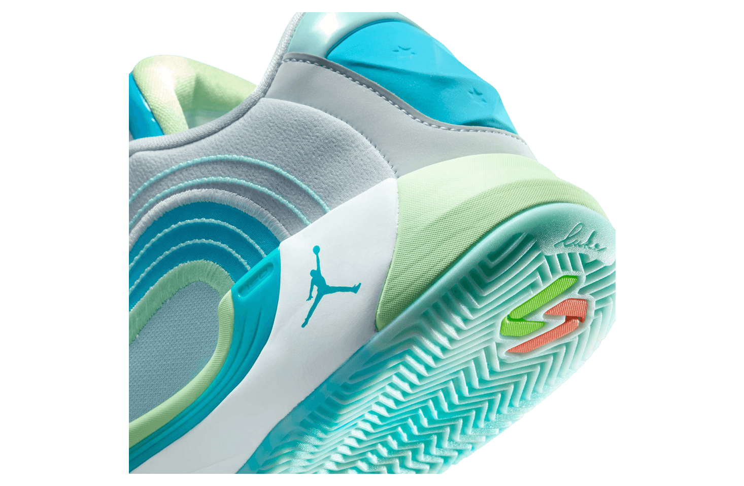 Jordan Luka 4 Laser Blue / Vapor Green release photo 3