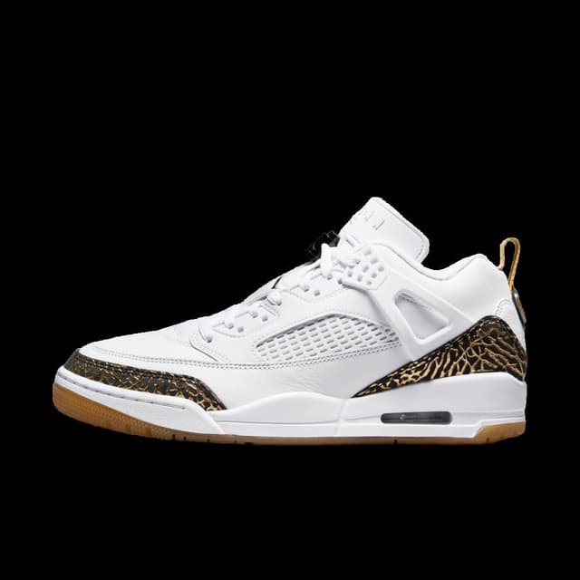 Jordan Spizike Low White/Metallic Gold Jordan release photo