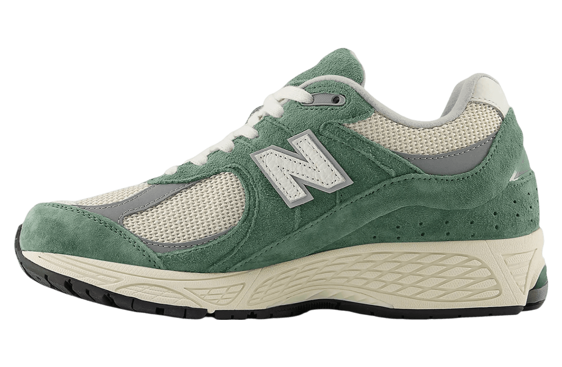 Mens New Balance 2002R Green Suede release photo 2
