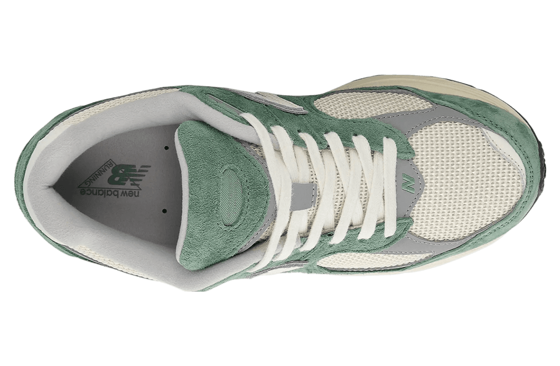 Mens New Balance 2002R Green Suede release photo 4