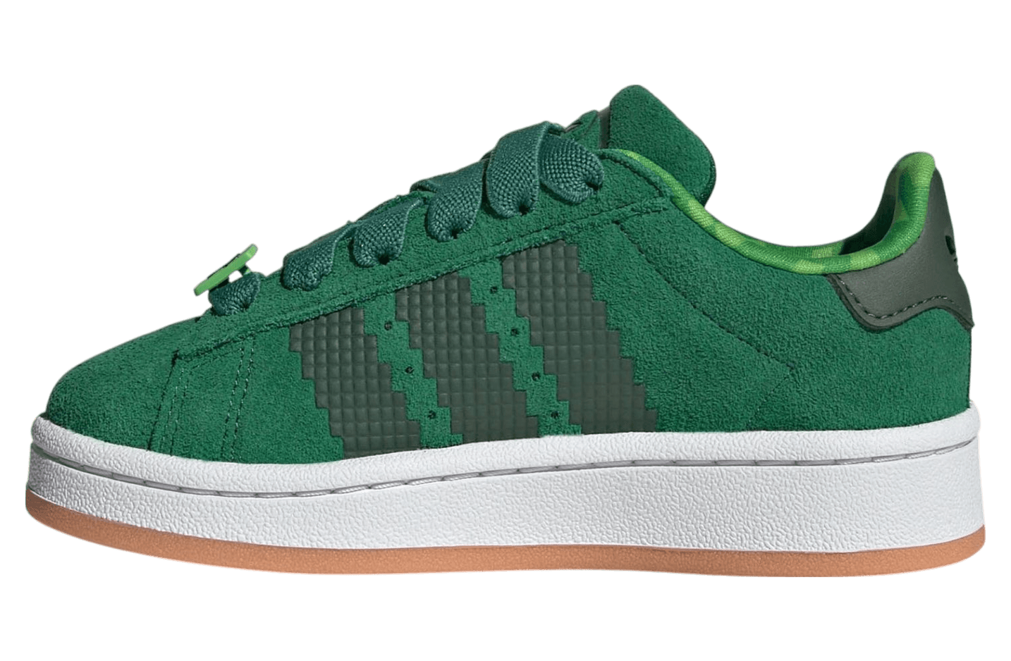 Minecraft x Adidas Campus 00s Green / White / Gum release photo 2