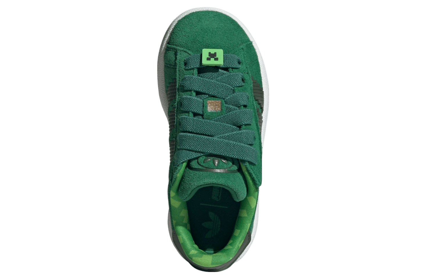 Minecraft x Adidas Campus 00s Green / White / Gum release photo 7