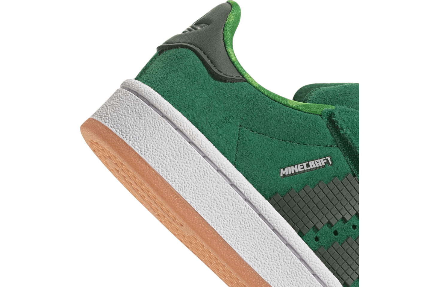 Minecraft x Adidas Campus 00s Green / White / Gum release photo 9