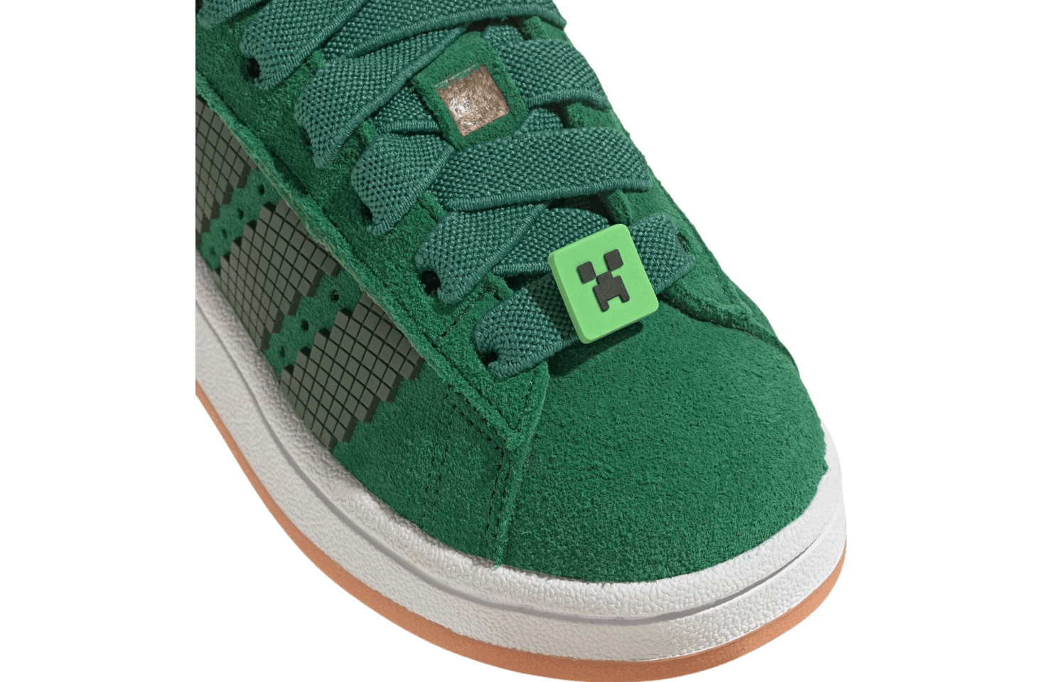 Minecraft x Adidas Campus 00s Green / White / Gum release photo 10