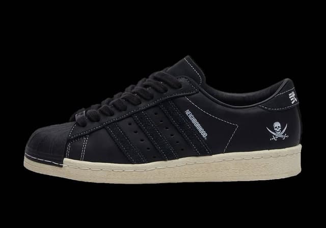 Neighborhood x adidas Originals Superstar Ink Black adidas release photo