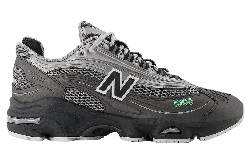 New Balance 1000 Dark Silver Metallic / Lime Leaf release photo 1