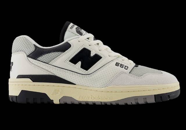 New Balance 550 Sea Salt Black Sail New Balance release photo
