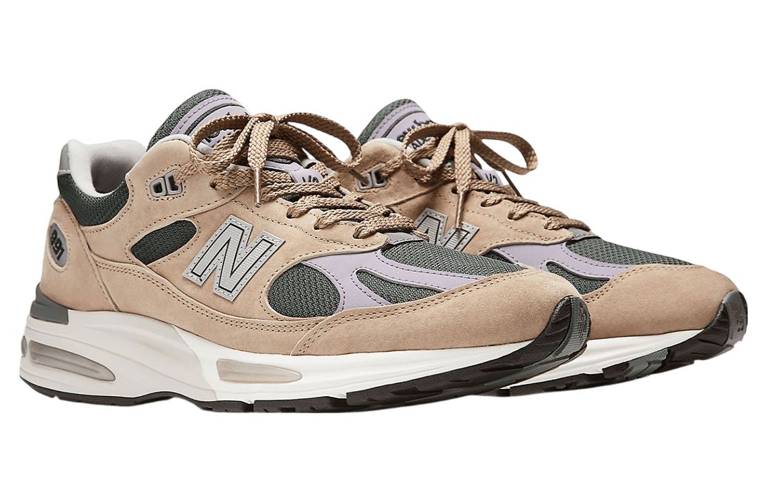 New Balance 991v2 Made In England Tan / Green release photo 2
