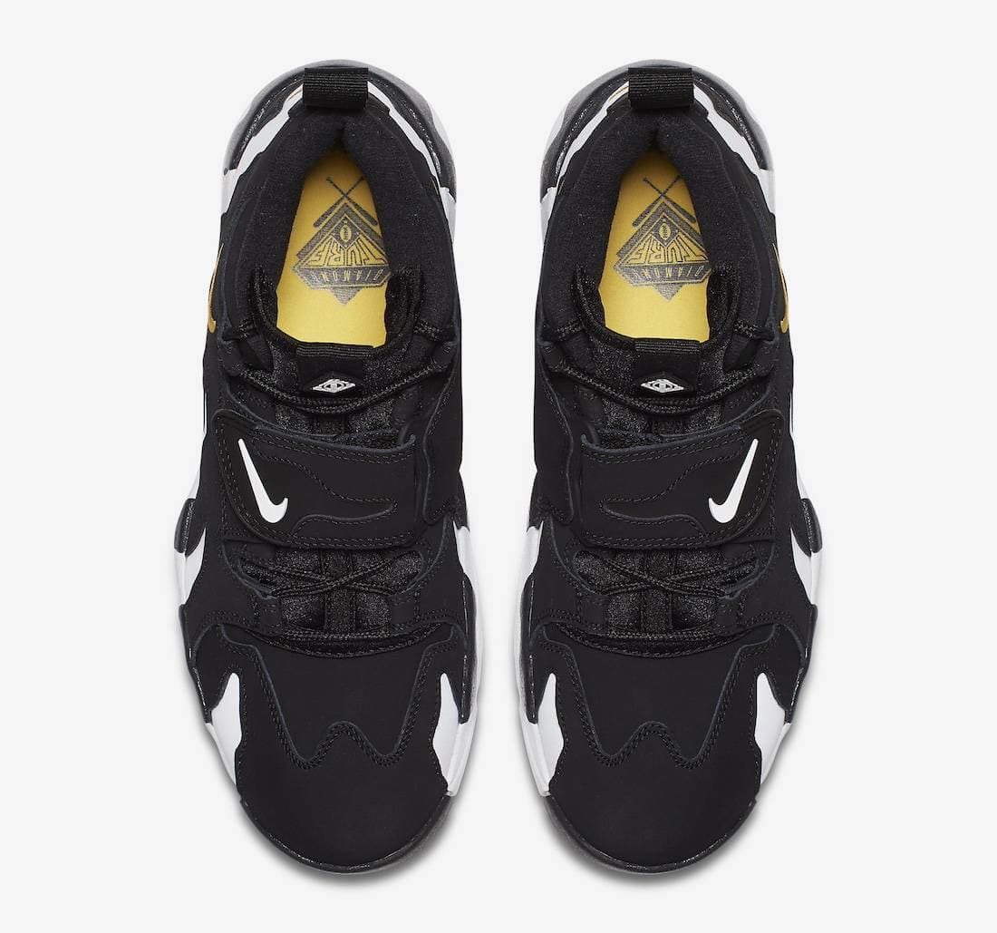 Nike Air Diamond Turf Max 96 Black Varsity Maize release photo 3