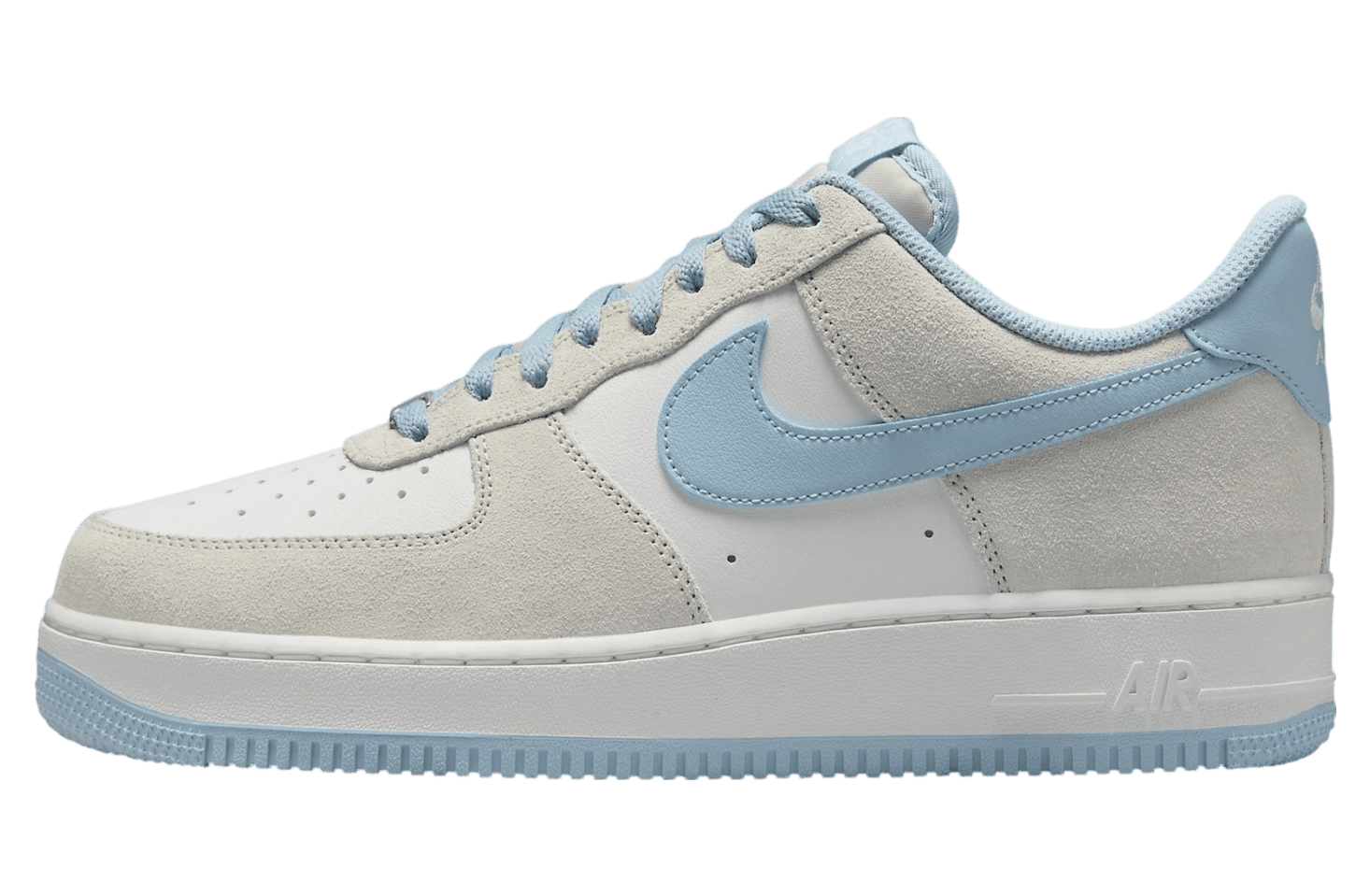 Nike Air Force 1 07 LV8 Light Bone / Light Armory Blue release photo 1