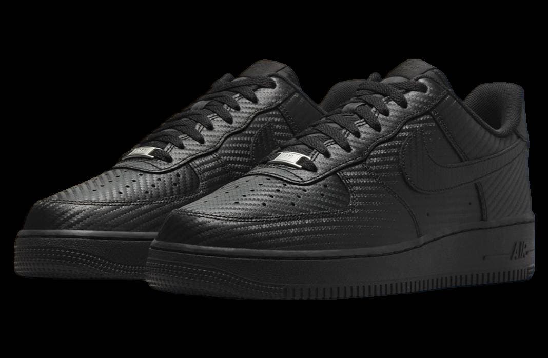 Nike Air Force 1 Low Black Carbon Fiber release photo 2