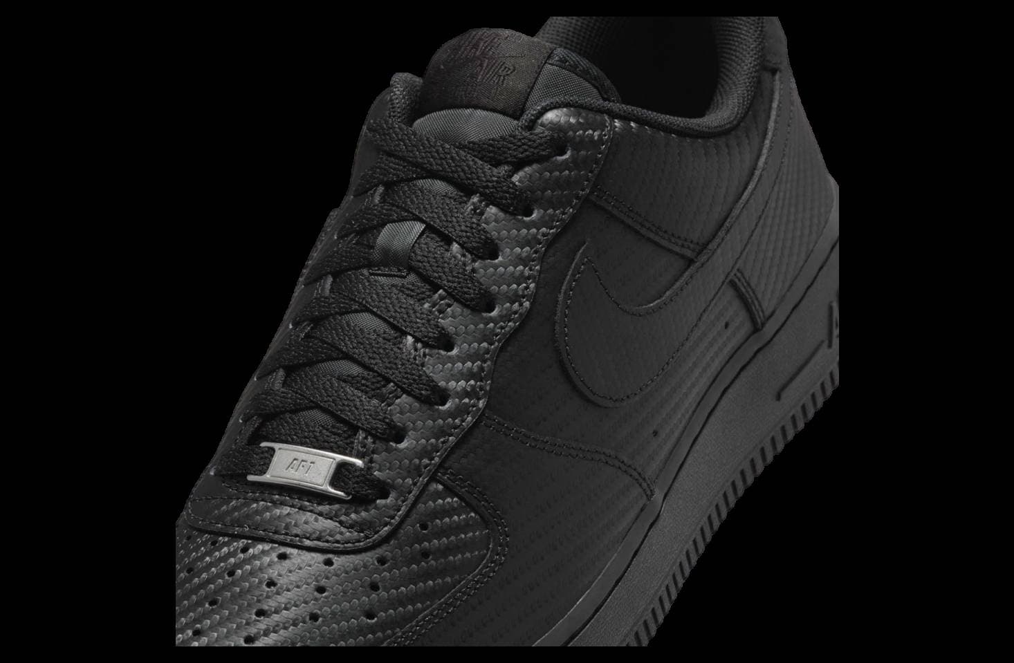 Nike Air Force 1 Low Black Carbon Fiber release photo 7