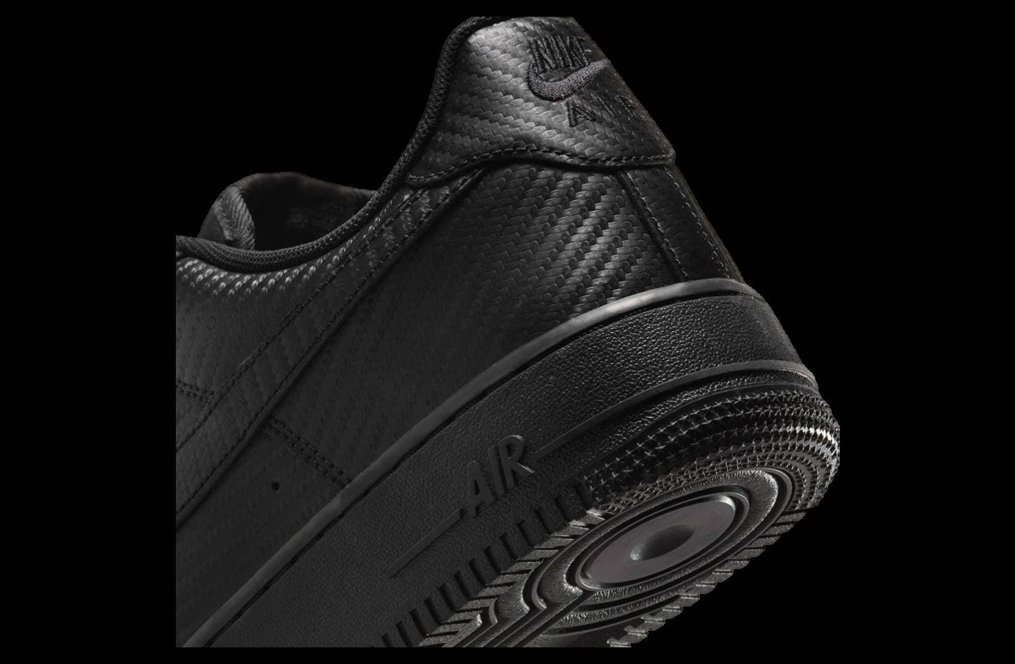 Nike Air Force 1 Low Black Carbon Fiber release photo 8